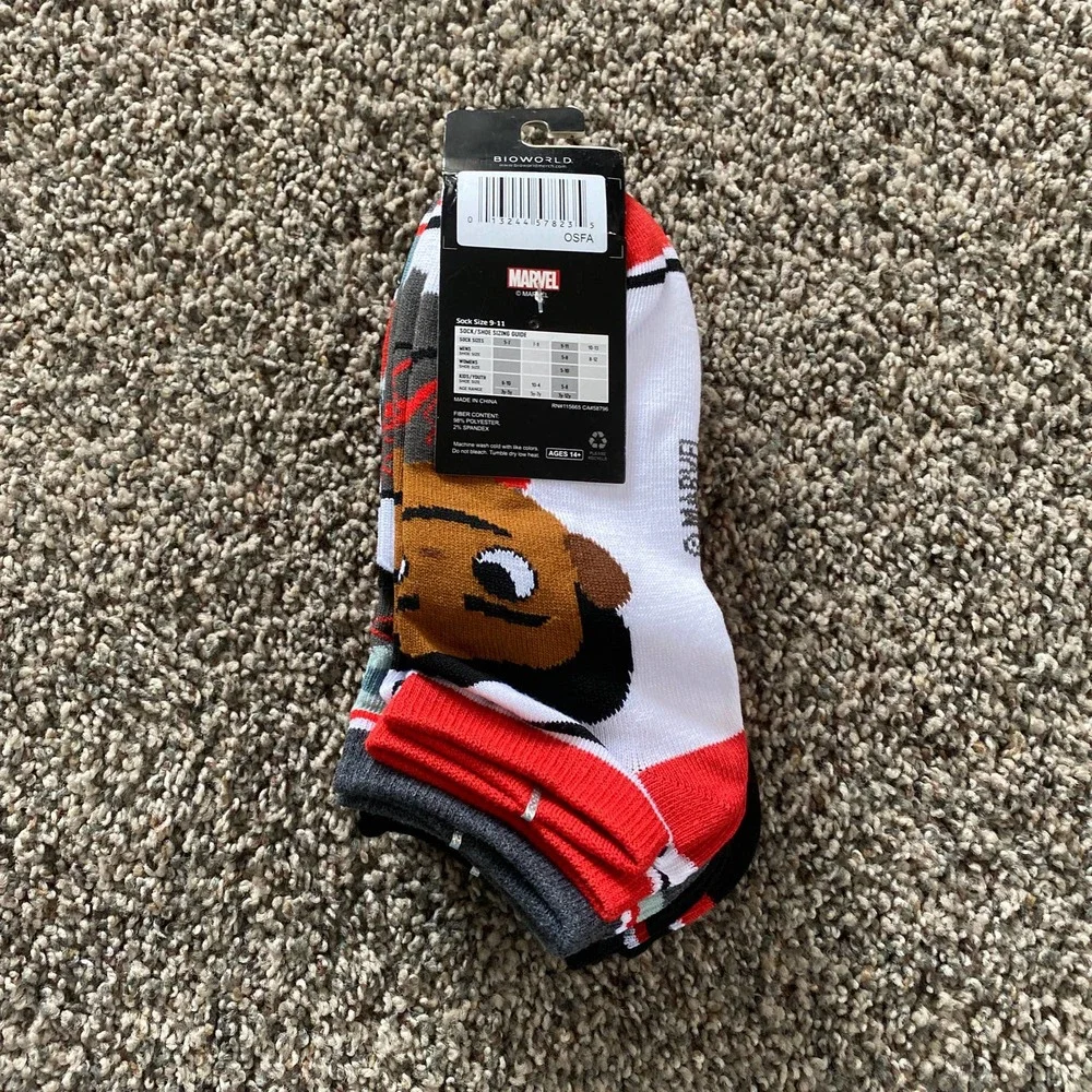 5 Pairs - Marvel Spider-Man Miles Morales Ladies Mix & Match Ankle Socks (5-10) - Picture 3 of 4